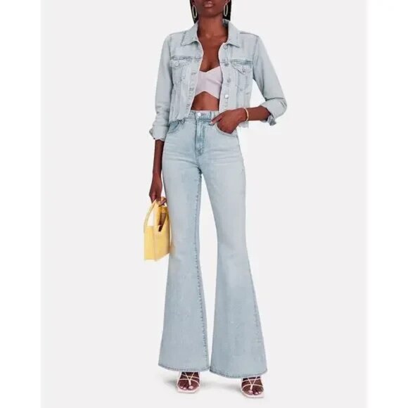 NWT VERONICA BEARD Sheridan Exaggerated Flare Jeans Sz 29 High Rise Stretch Chic - Picture 1 of 12